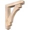 Ekena Millwork Merced Arts and Crafts Smooth Bracket w/ Offset Brace, Douglas Fir, 5 1/2"W x 26"D x 30"H BKT0604X26X30MRC03SDF - alternate 1